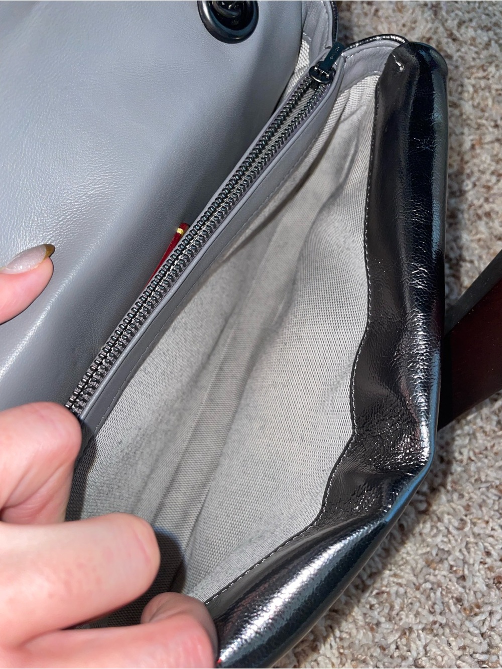 Coach quilted Tabby 26 anthracite metallic - Picture 13 of 13